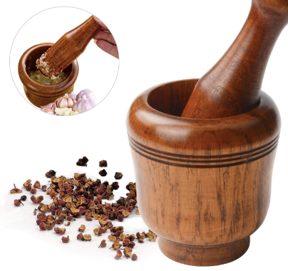 Wooden Spice Mortar
